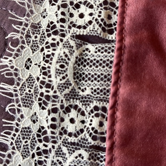 LC Lauren Conrad Women Lace Skater Dress Open Back Round Neck Pink Size XL - Picture 4 of 4